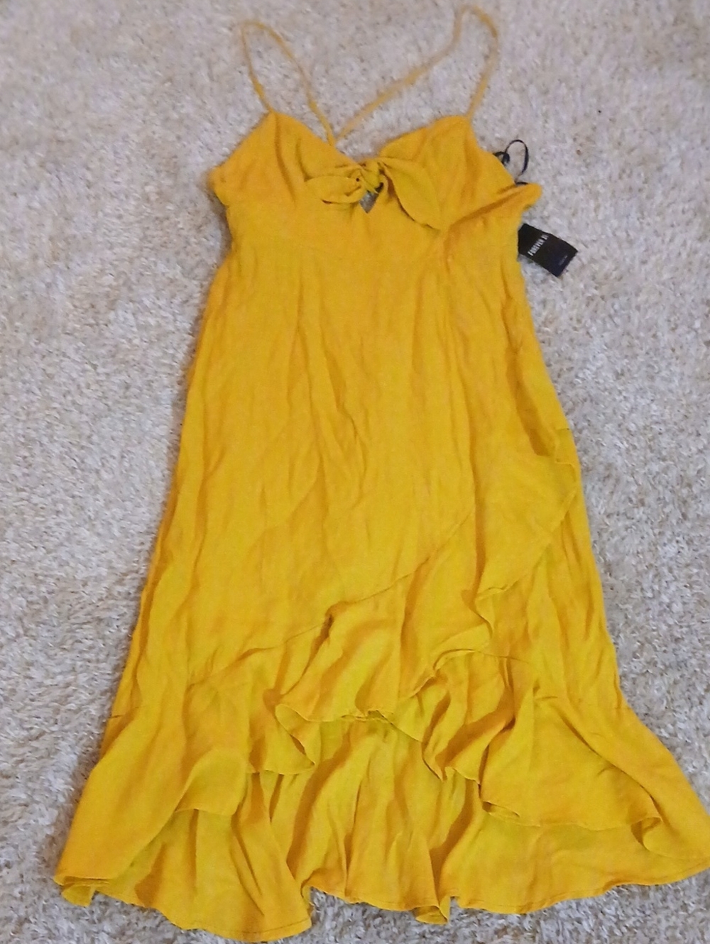 NWT FOREVER 21 YELLOW DRESS